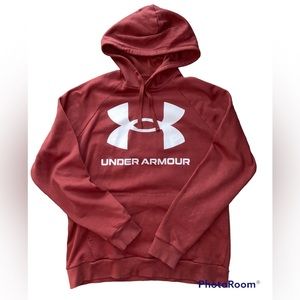 Autumn Red Under Armour Athletic Hoodie